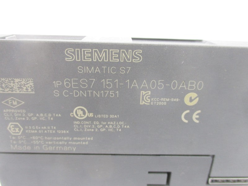 SIEMENS 6ES7151-1AA05-0AB0 NSNP