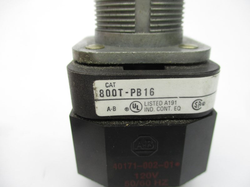 ALLEN BRADLEY 800T-PB16 SER. T 120V (AS PICTURED) NSNP