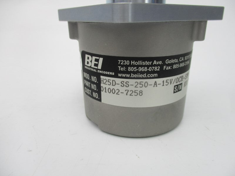 BEI H25D-SS-250-A-15V/OCR-SM16 01002-7258 12-15VDC NSNP