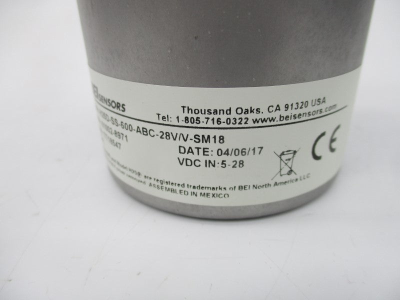 BEI H25D-SS-600-ABC-28V/V-SM18 01002-8971 5-28VDC NSNP