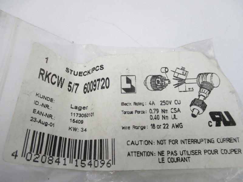 LUMBERG RKCW5/7 6009720 250V 4A NSMP