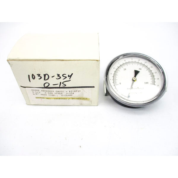 MARSH J-8737 3-15PSI 0-100 3-1/2" NSMP
