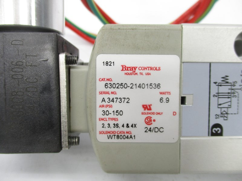 BRAY 630250-21401536 24VDC 30-150PSI NSMP
