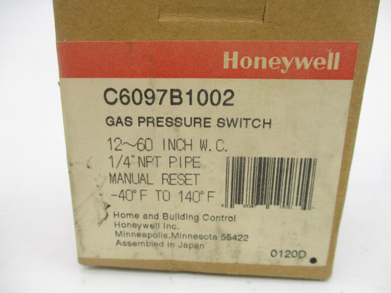 HONEYWELL C6097B1002 120-240VAC 3.0A 4.8PSI NSMP