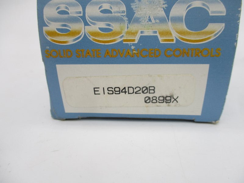 SSAC EIS94D20B 120VAC 1A 0.2-10S NSMP