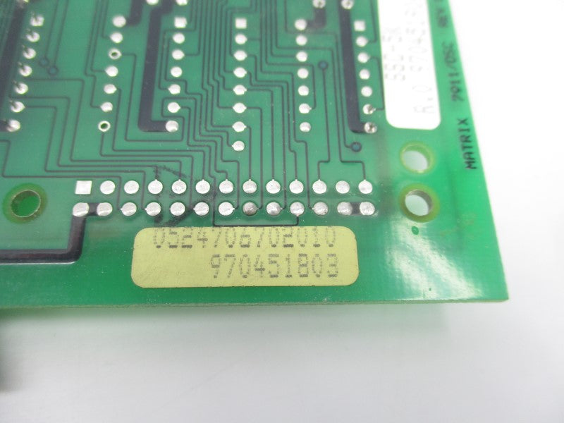 MATRIX 7911/DSC REV. D UNMP