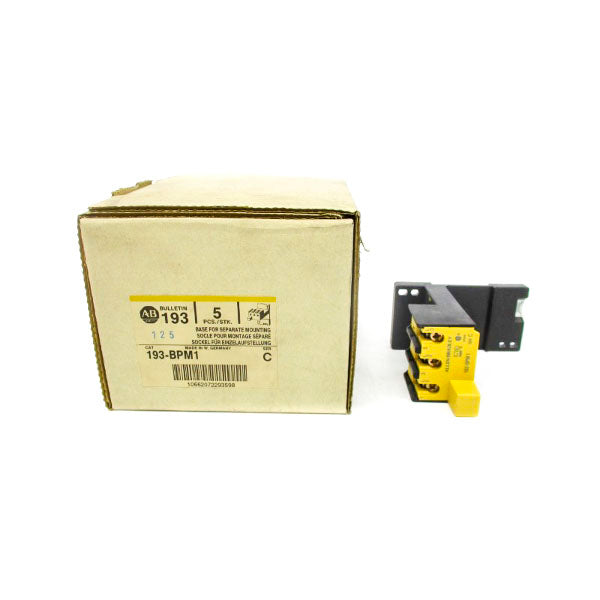 ALLEN BRADLEY 193-BPM1 SER. C (PKG OF 5) (WH/YL) NSMP