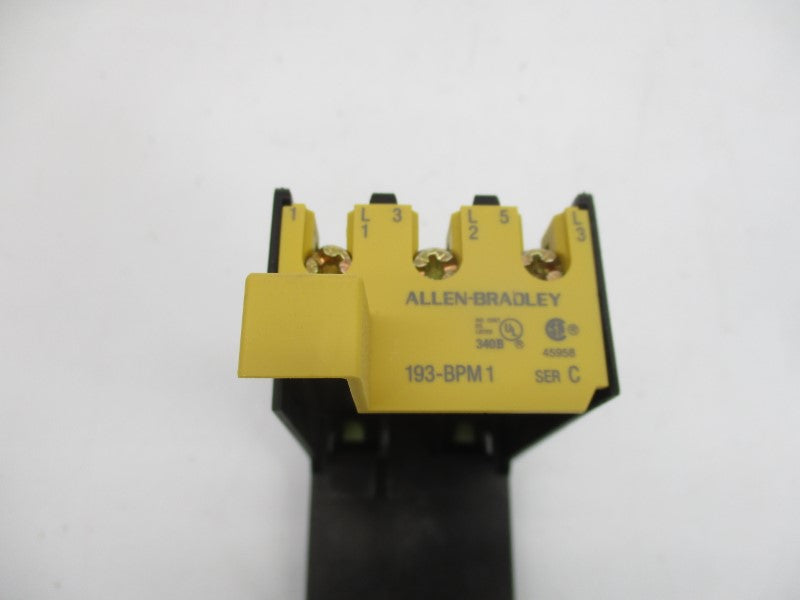 ALLEN BRADLEY 193-BPM1 SER. C (PKG OF 5) (WH/YL) NSMP