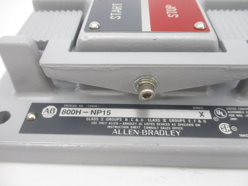 ALLEN BRADLEY 800H-NP15 SER. X (BR/WH) NSMP