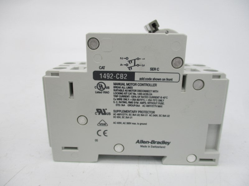 ALLEN BRADLEY 1492-CB2G020 SER. C 277V 2A NSMP