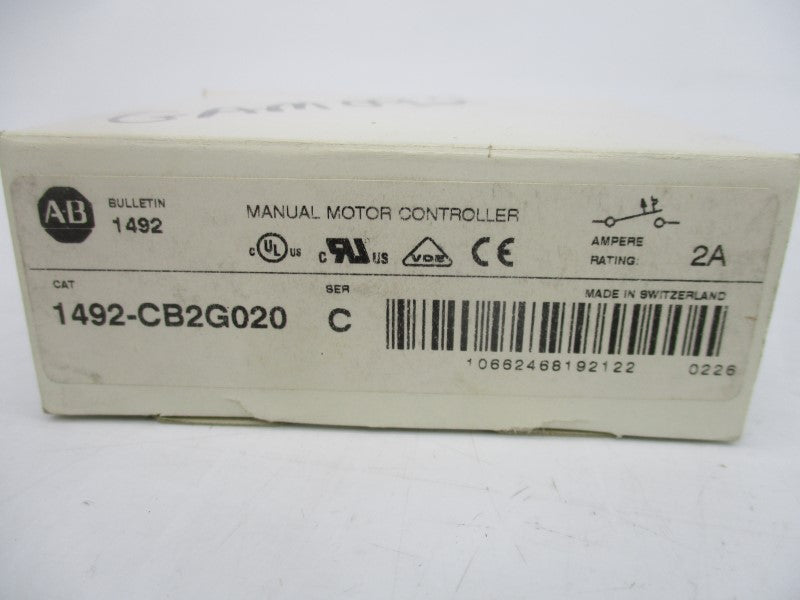 ALLEN BRADLEY 1492-CB2G020 SER. C 277V 2A NSMP
