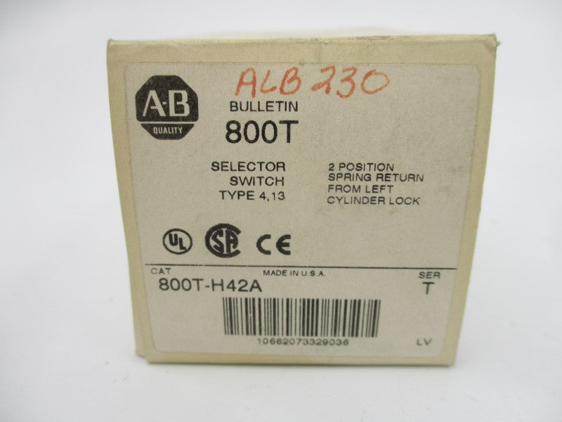 ALLEN BRADLEY 800T-H42A SER. T 600V (WH) NSMP
