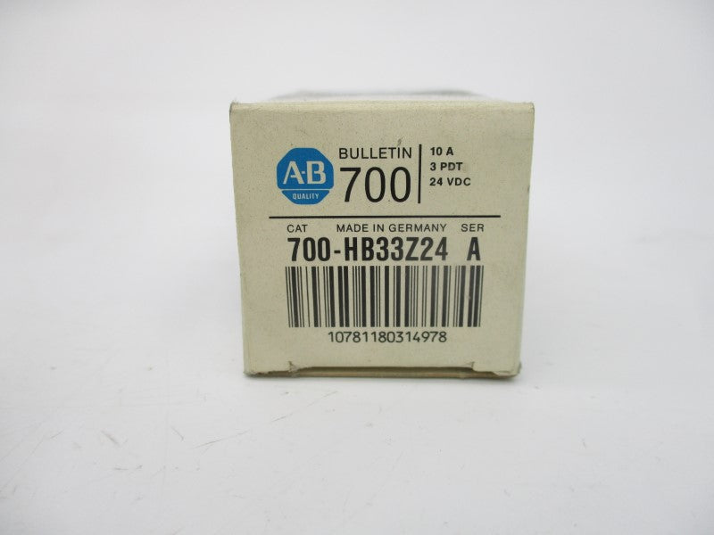 ALLEN BRADLEY 700-HB33Z24 SER. A 24VDC 10A (BK/BL) NSMP