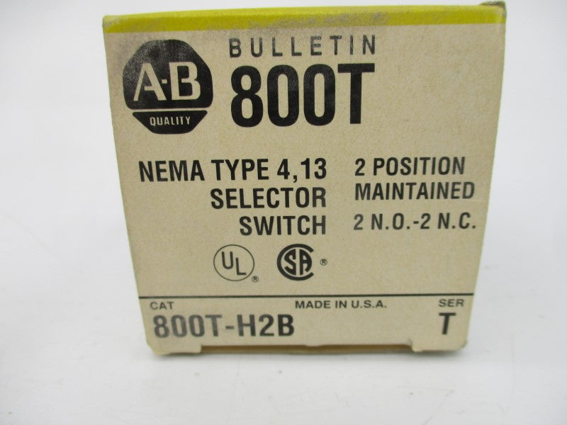 ALLEN BRADLEY 800T-H2B SER. T 600V (BK/YL) NSMP