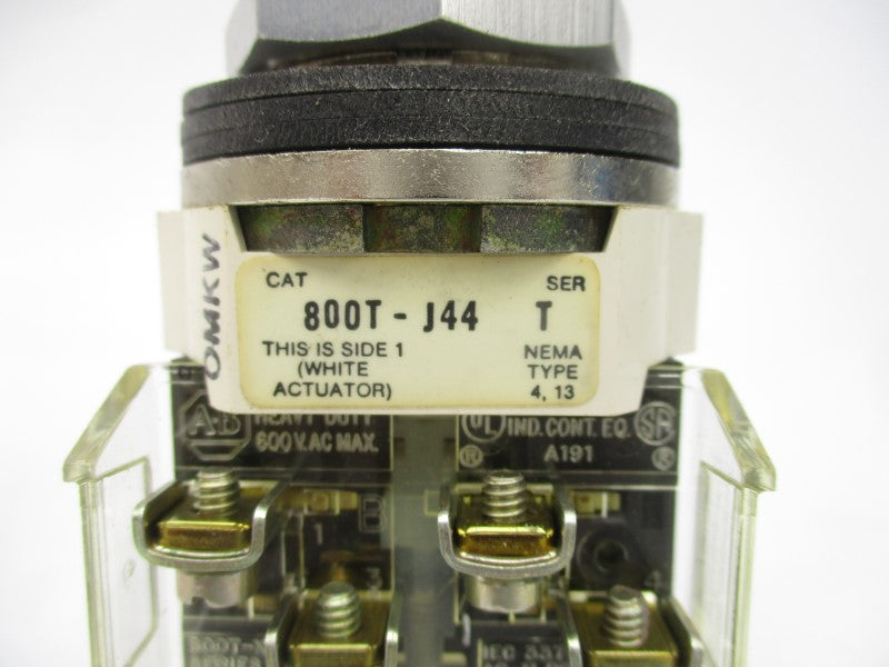 ALLEN BRADLEY 800T-J44C SER. T 600V (BK/YL) NSMP