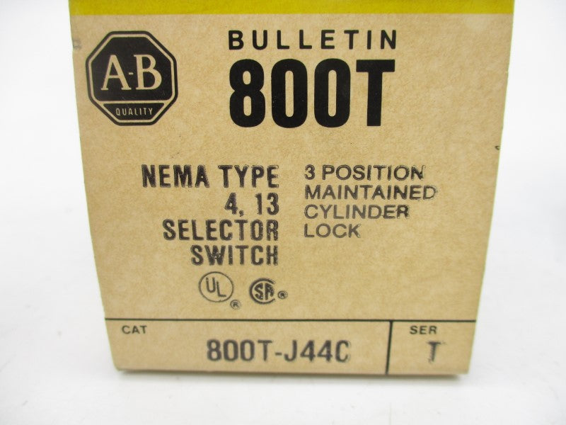 ALLEN BRADLEY 800T-J44C SER. T 600V (BK/YL) NSMP