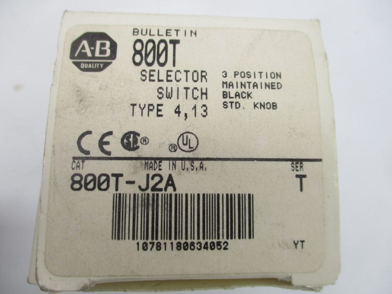 ALLEN BRADLEY 800T-J2A SER. T 600V (AS PICTURED3) (WH) NSMP