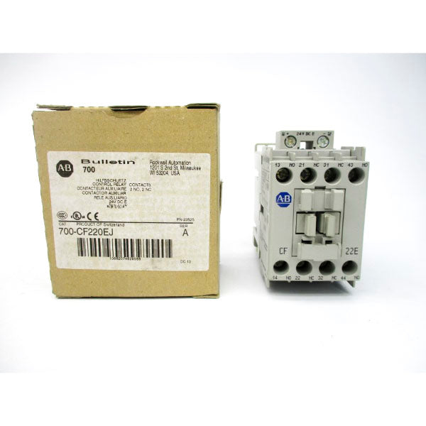 ALLEN BRADLEY 700-CF220EJ SER. A 24VDC 20A (BR/WH) NSMP
