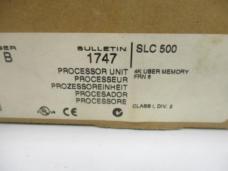 ALLEN BRADLEY 1747-L511 SER. B F/W 6 NSMP