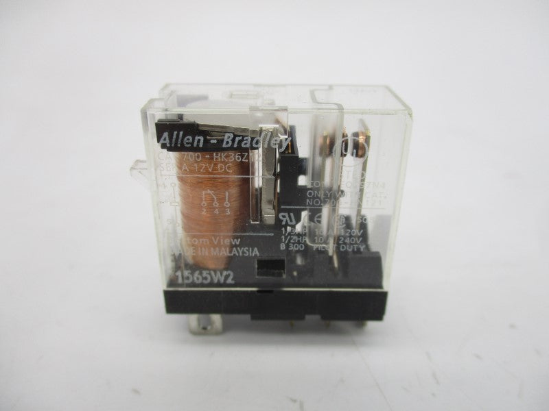 ALLEN BRADLEY 700-HK36Z12 SER. A 12VDC 10A (WH) NSMP