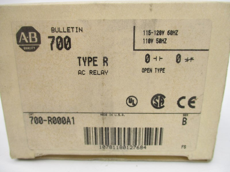 ALLEN BRADLEY 700-R000A1 SER. B 110/115-120V (GY/BL) NSMP