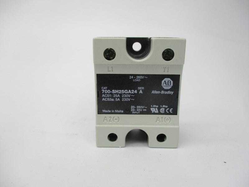 ALLEN BRADLEY 700-SH25GA24 SER. A 20-280V 25A (WH) NSMP
