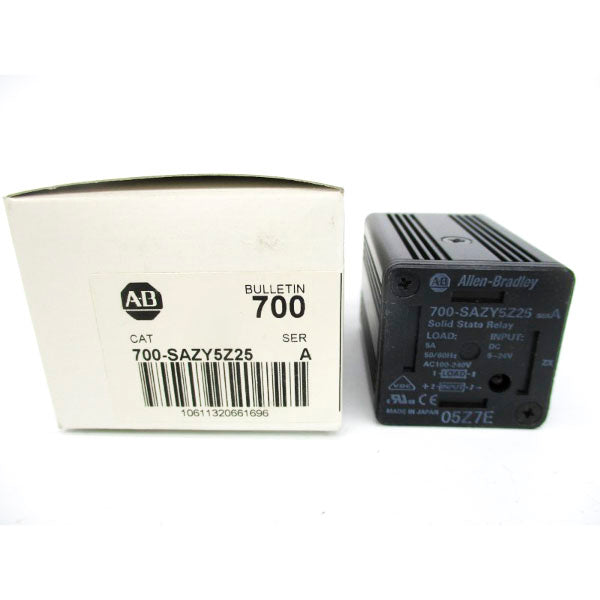 ALLEN BRADLEY 700-SAZY5Z25 SER. A 5-24VDC 5A (WH) NSMP