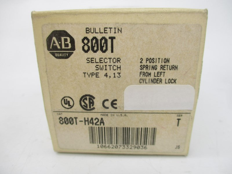 ALLEN BRADLEY 800T-H42A SER. T 600V (NO KEY) (GY/BL) NSMP