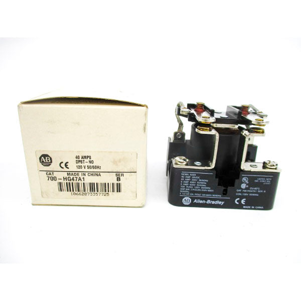 ALLEN BRADLEY 700-HG47A1 SER. B 120V 40A (WH) NSMP