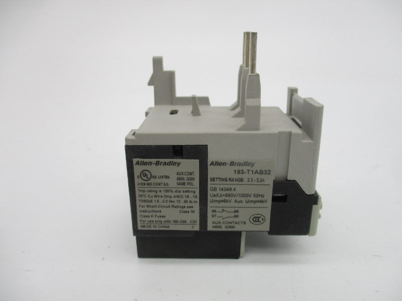 ALLEN BRADLEY 193-T1AB32 SER. A 690V 2.3-3.2A (BR/WH) NSMP