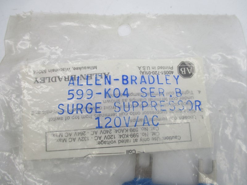 ALLEN BRADLEY 599-K04 SER. B 120VAC NSMP