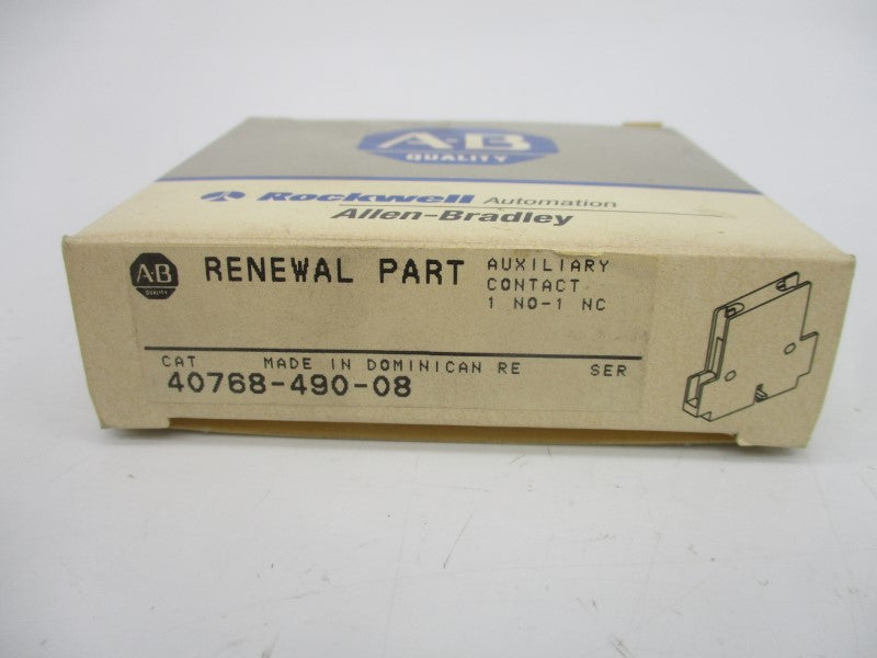ALLEN BRADLEY 40768-490-08 600VAC 1.2A (GY/BL) NSMP