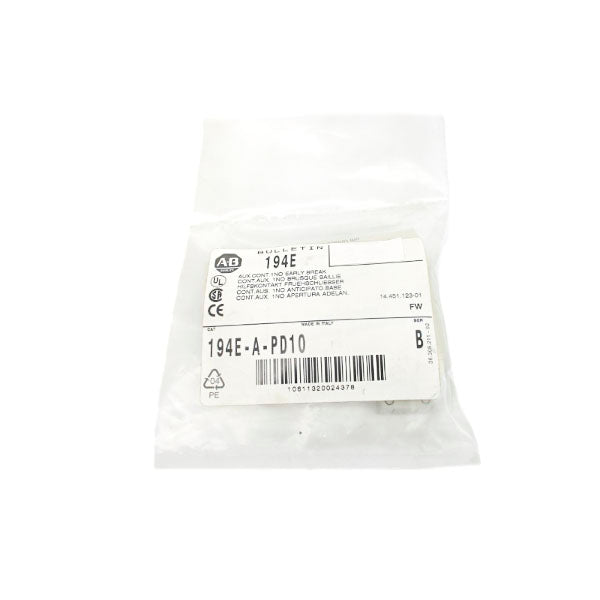 ALLEN BRADLEY 194E-A-PD10 SER. B 600VAC 10A NSMP