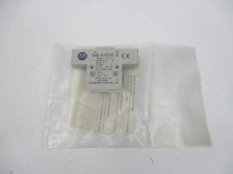 ALLEN BRADLEY 194E-A-PD10 SER. B 600VAC 10A NSMP
