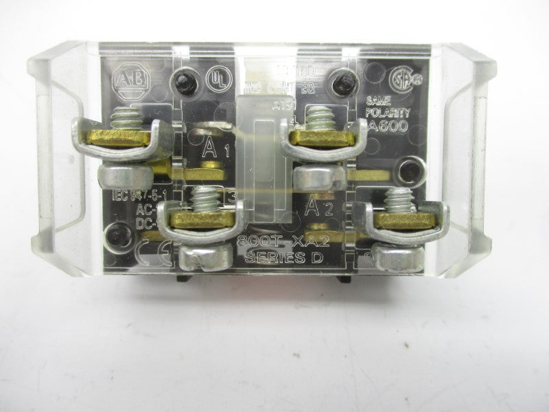 ALLEN BRADLEY 800T-XA2 SER. D 600V (AS PICTURED) NSMP