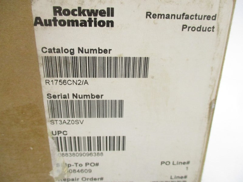 ALLEN BRADLEY R1756CN2 SER. A F/W 10.008 24VDC REV. F01 REMAN