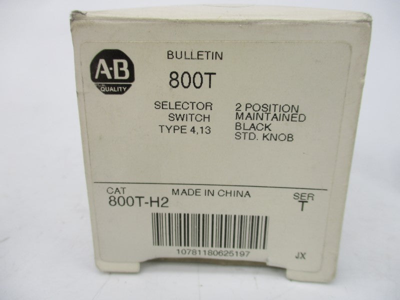 ALLEN BRADLEY 800T-H2 SER. T (AS PICTURED) (WH) NSMP