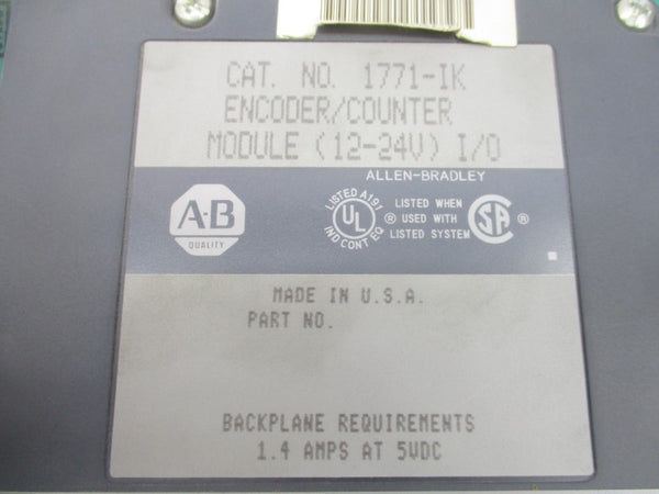 ALLEN BRADLEY 1771-IK SER. A F/W L 12-24V (NO TERMINAL) UNMP
