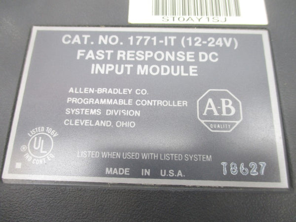ALLEN BRADLEY 1771-IT 12-24VDC (NO TERMINAL) UNMP