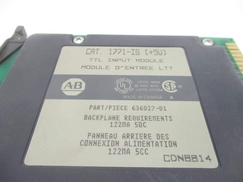 ALLEN BRADLEY 1771-IG 5VDC (NO TERMINAL) UNMP