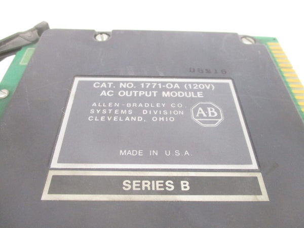 ALLEN BRADLEY 1771-OA 120V (NO TERMINAL) UNMP