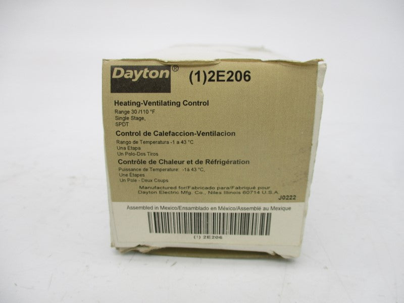 DAYTON 2E206 240V 8.0A 30-110'F NSMP