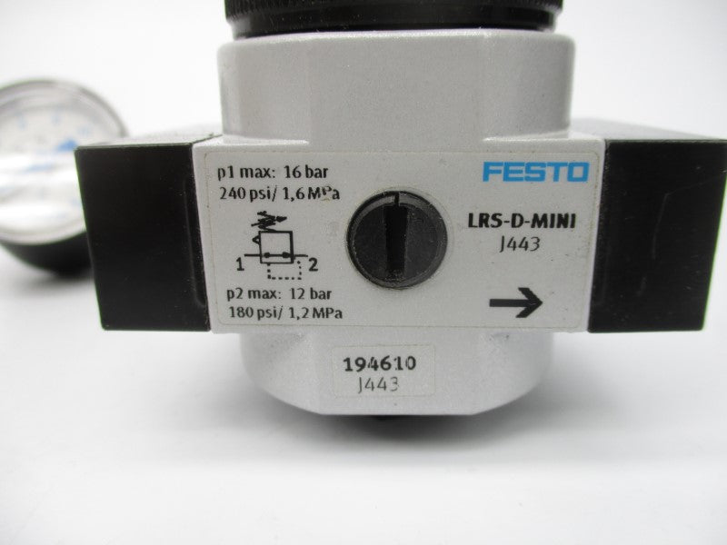 FESTO LRS-1/4-D-MINI 194610 240PSI (AS PICTURED) NSMP