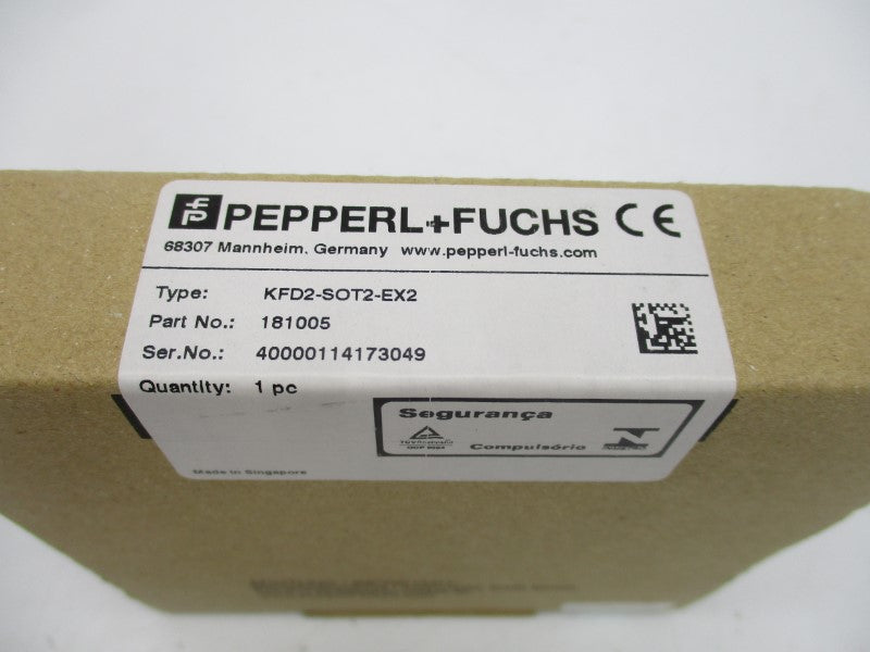 PEPPERL+FUCHS KFD2-SOT2-EX2 181005 NSFS