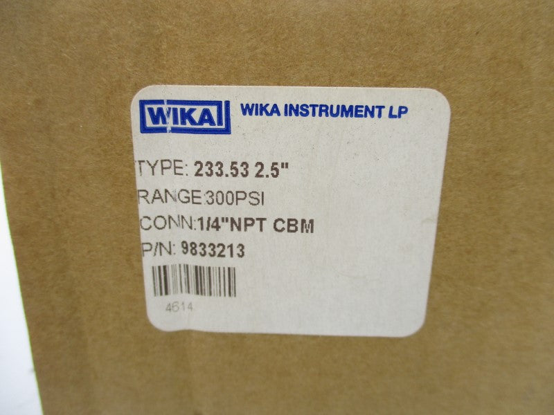 WIKA 9833213 0-300PSI 2.5" NSMP