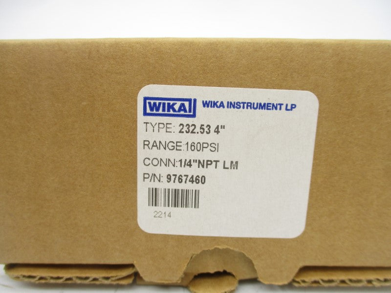 WIKA 9767460 0-160PSI 4" NSMP