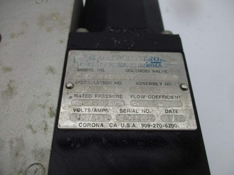 KEANE CONTROLS KS13181 110V 0.91A 0-2000PSI UNMP