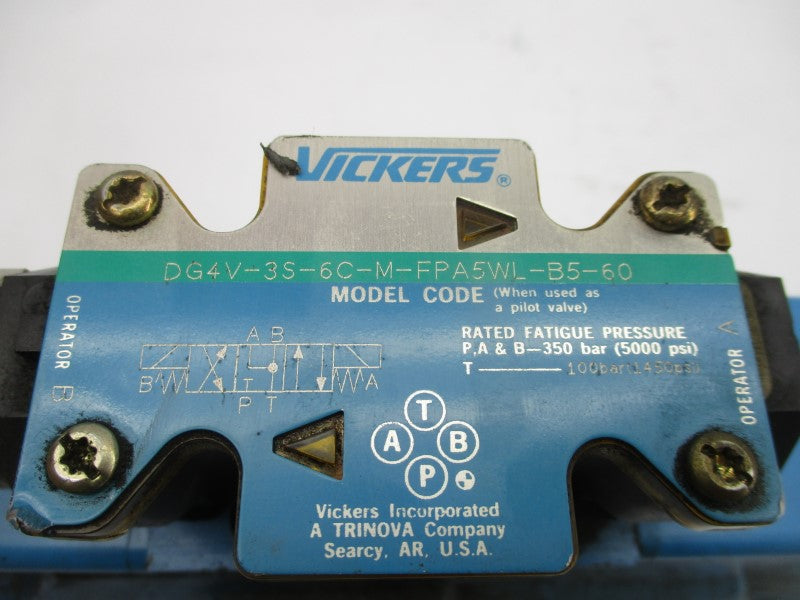 VICKERS DG5S-H8-6C-T-M-FPA5WL-B5-60 02-144247 110/120V 0.48/0.46A 4500PSI UNMP