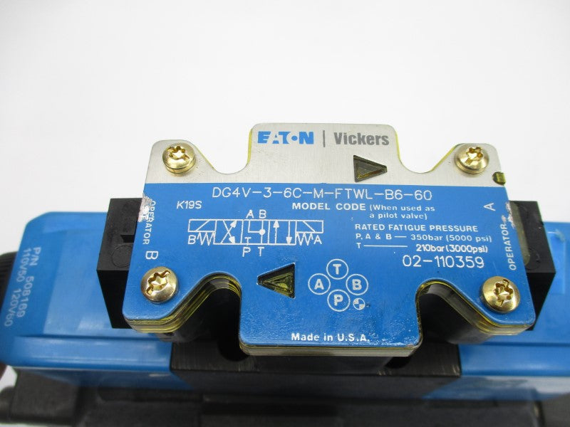 VICKERS DG5V-8-H-2C-T-M-FTWL-B-10 02-339932 110/120V 5000PSI NSNP