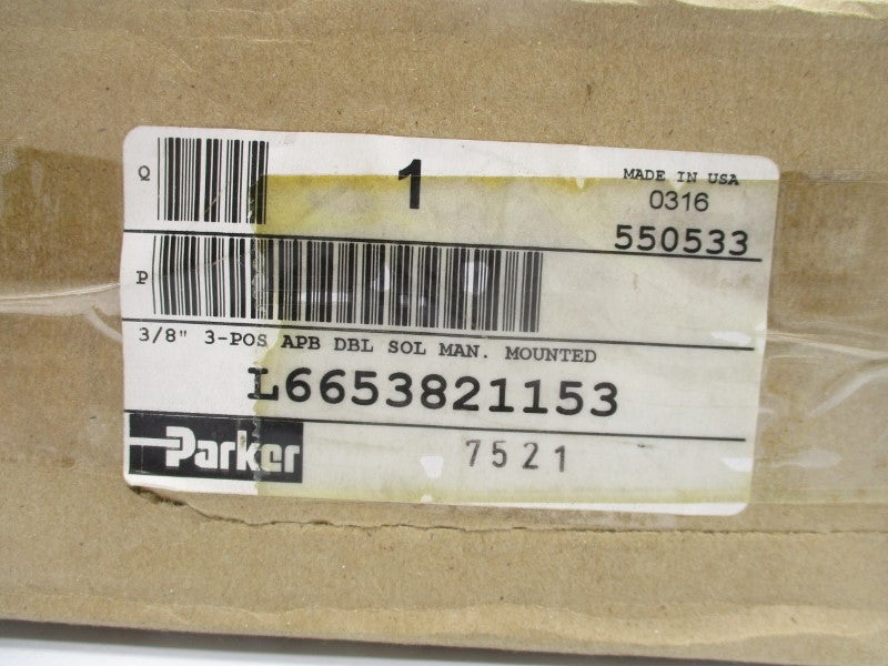 PARKER L6653821153 110/120VAC 140PSI 3/8" NSMP